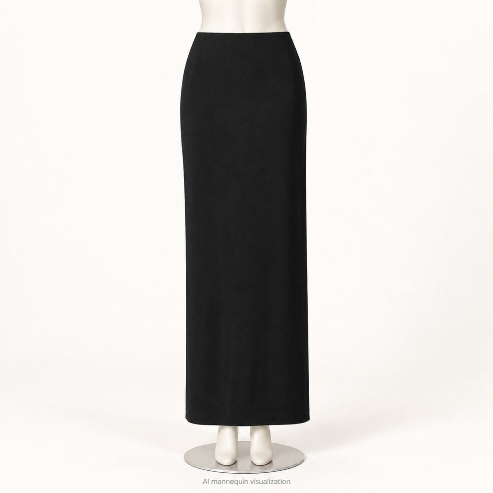 LPA Cedella Black Column Maxi Skirt XXS Back Slit Excellent Used Condition